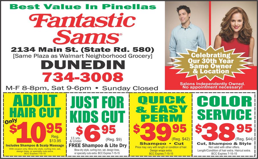 Coupon for Fantastic Sams Hair Salon | Dunedin