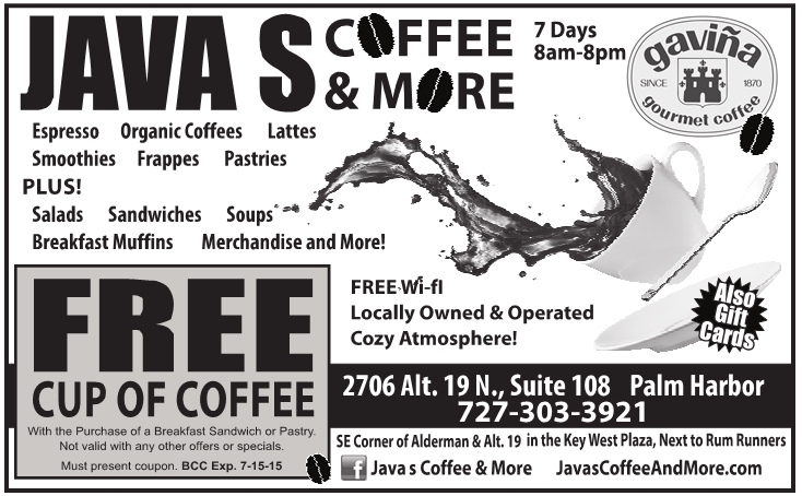 Coupon for Java's Coffee & More