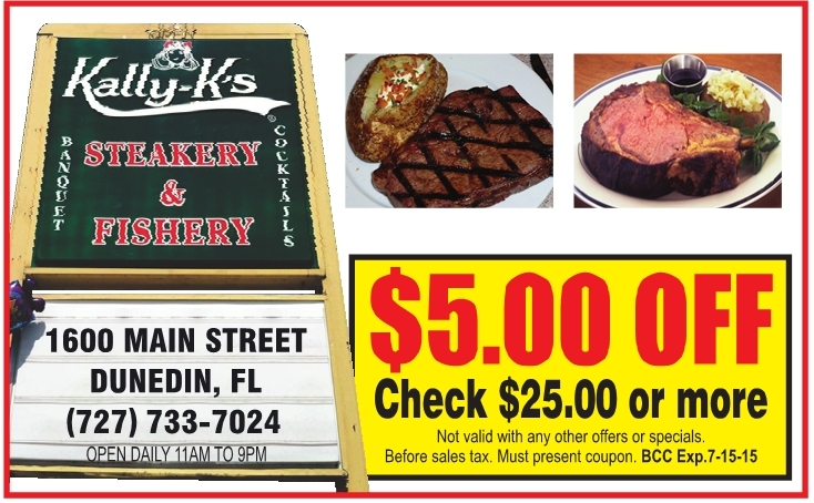 Coupon for Kally-K's Steakery & Fishery