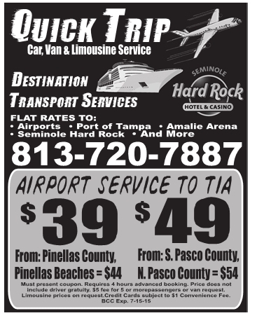 Coupon for Quick Trip Car, Van & Limousine